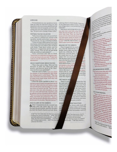 Imagen 4 de 9 de Biblia En Inglés New King James Deluxe Tamaño Compacto Rojo