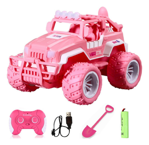 Coche Teledirigido Para Niña A Escala 1:16 Color Rosa