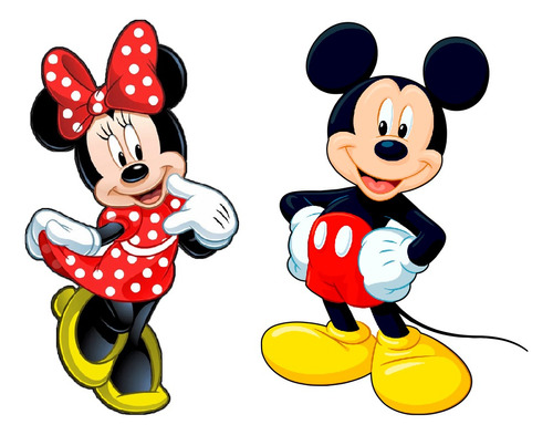 8 Minnie Ou Mickey Termocolante Patch Aplique Estampado