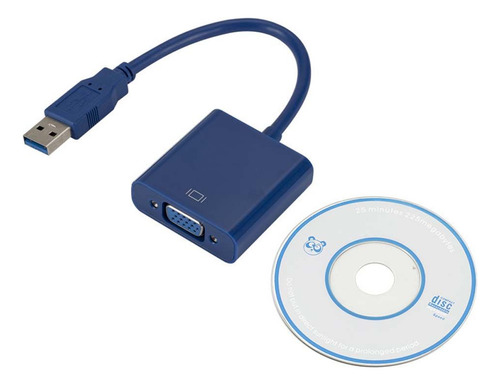 Adaptador Usb A Vga Mmulck, Cable De Vídeo Usb 3.0 A Vga