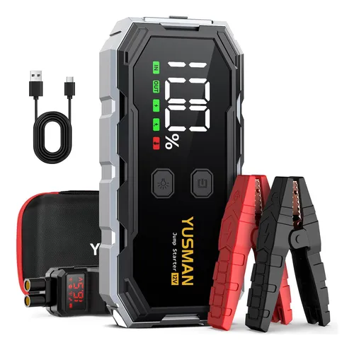 Car Jump Starter Yusman F02 5000a 12 V Con Batería Externa D