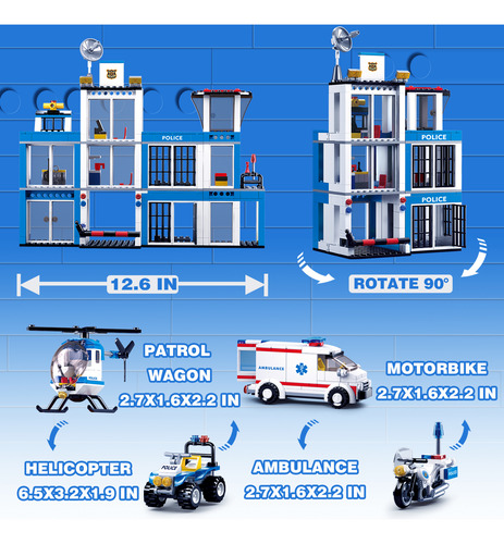 Juguete Para Construir Una Comisaría De Policía Para Escapar