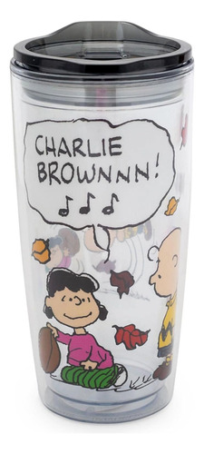 Silver Charley Brown Lucy Vaso Viaje Doble Pared Con Tapa Ci