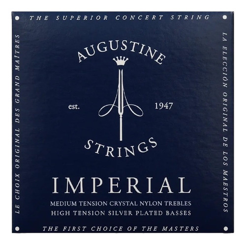 Cuerdas mi para guitarra 4:4 Augustine Imperial Imperial Blue