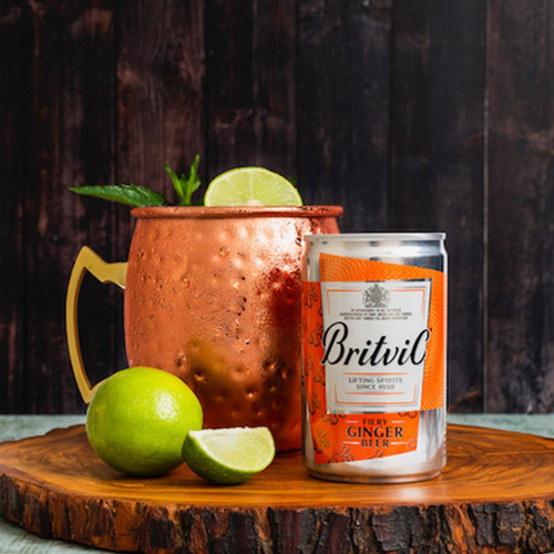 Imagen 3 de 8 de Britvic Fiery Ginger Beer Tonica Jengibre Lata Pack X12 Unid