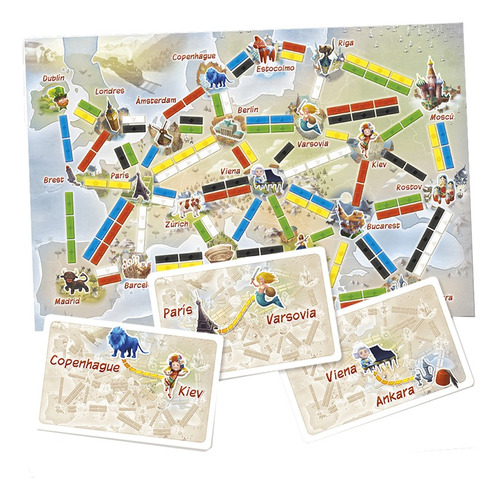 Juego De Mesa Aventureros Al Tren Primer Viaje Ticket Ride