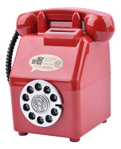 Alcancía De Teléfono Retro, Teléfono Vintage Para Ahorrar Di