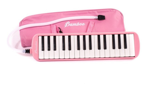 Melodica A Piano Bamboo De 32 Notas Con Funda - Colores