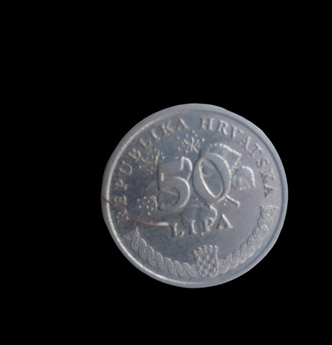 Moneda Croacia 50 Lipa 2007