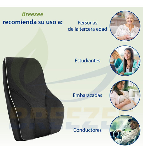 Cojín Lumbar Almohada De Espuma Viscoelástica Ergonómica
