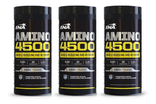 Imagen 1 de 5 de Promo X3 Amino 4500 Ena X 150 Tabs Mg