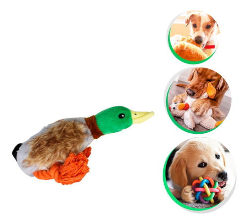 Imagem 1 de 7 de Pelúcia Boneco Pato Brinquedo Pet Crianças Caes Brincar