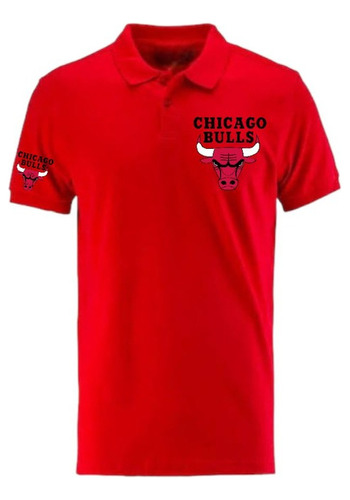 Camisa Tipo Polo Chicago Bulls