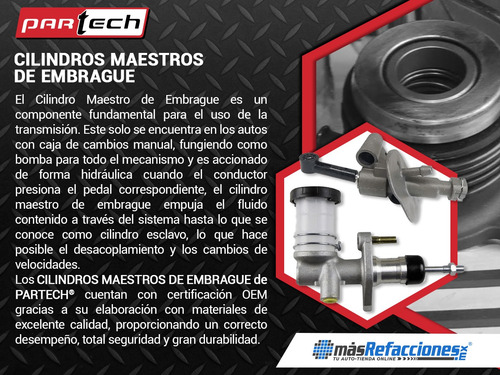 Cilindro Maestro Clutch Gmc K3500 V8 5.7l Std 84-86 Partech