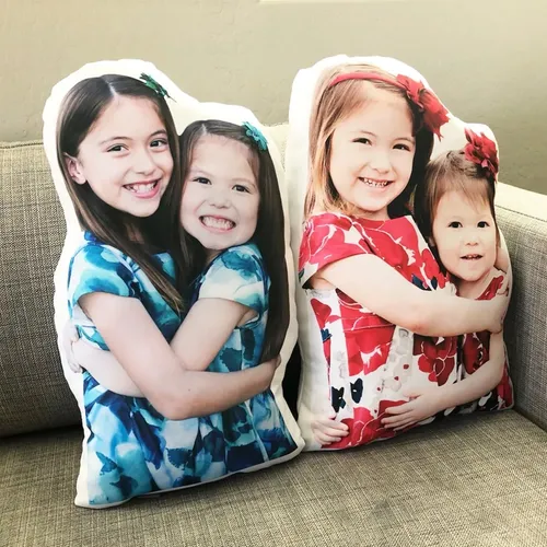 Cojín Almohada 3d Foto Personas Gde. Silueta Personalizado