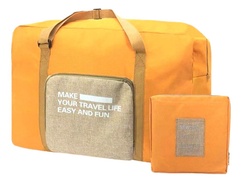 Bolso Grande Plegable Viaje Reforzado Jsbags Martinez Mostaza