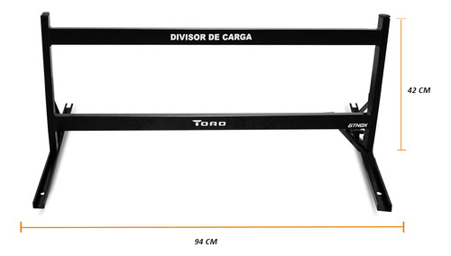 Divisor Cargas Caçamba Fiat Toro 2022 2023 Aço Preto