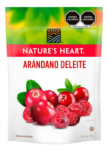 Arándano deshidratado Nature´s Heart Deleite empaque con 700g