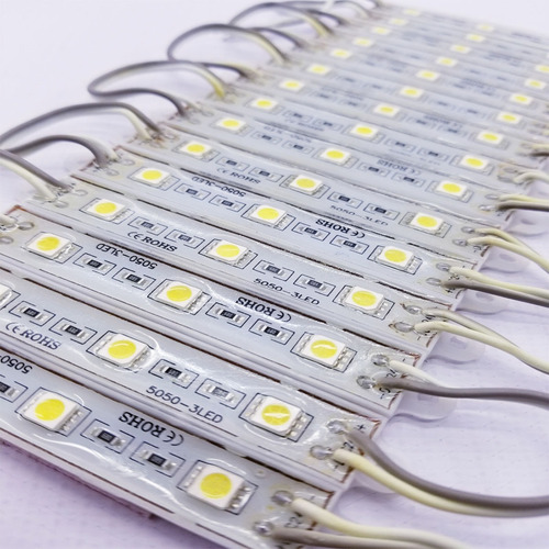 Tabla Rígida 3 Led 5050 Smd Blanco 12v