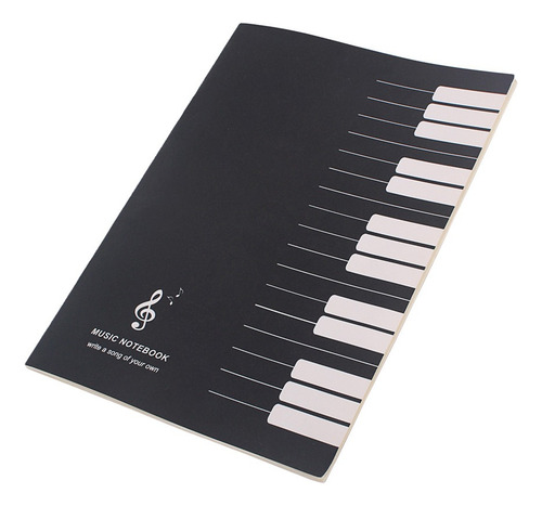 Partituras Hoja Notas Cuaderno Pestaña Palo De Música Nota