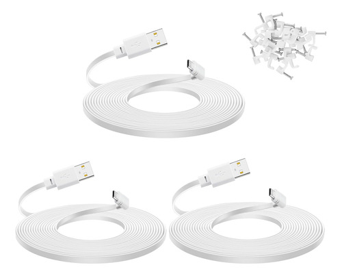 Paquete De 3 Cables De 20 Pies Cámara Wyze Cam Pan V3,...