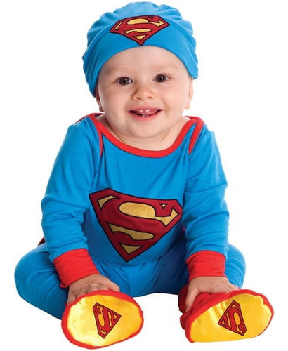 Disfraz Talla 12-18 Meses Para Bebé Superman Halloween