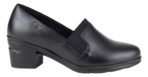 Zapato Con Tacón De Mujer Vicenza  Semi Vestir 35003 Negro