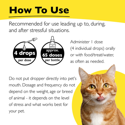 Calming Drops Rescue Remedy Pet Para Gatos, 10 Ml