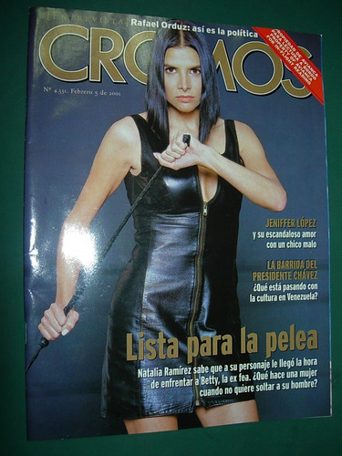 Revista Cromos Colombi 5/2/01 Natalia Ramirez Jennifer Lopez