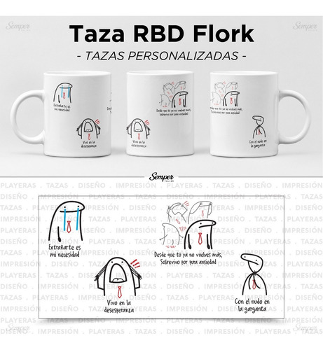 Taza Rbd Extrañarte (nueva)