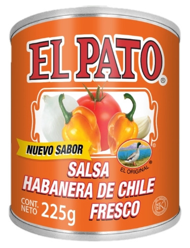 3 Latas Salsa Chile Habanero El Pato 225g