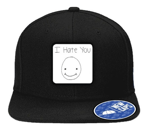 Gorra Plana I Hate You Smile Te Odio Aesthetic #a59