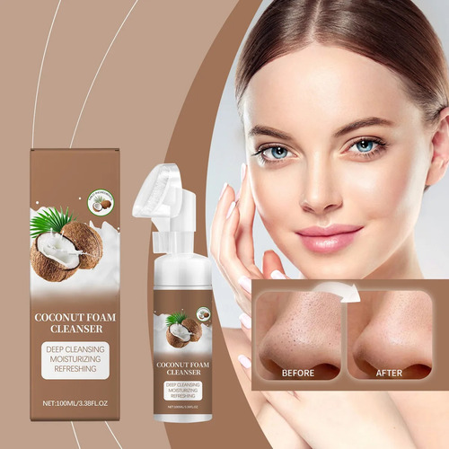 Un Limpiador Facial En Espuma De Coco De 100 Ml Que Limpia S