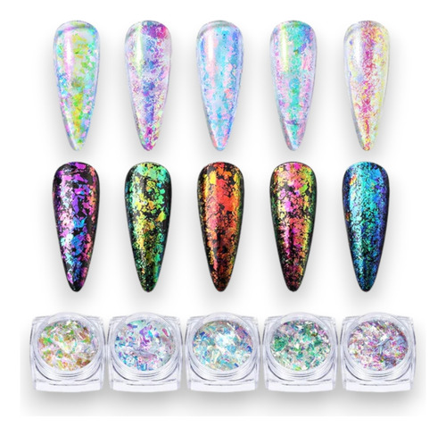 Aurora Nail Flakes / Deco Nail Art