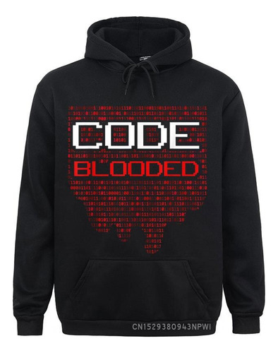 Sudadera Con Capucha Code Blooded, Camiseta De Programador D