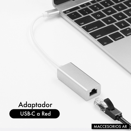 Imagen 4 de 10 de Adaptador Usb C 3.1 A Red / Ethernet Lan / Rj45 / Mac / Pc