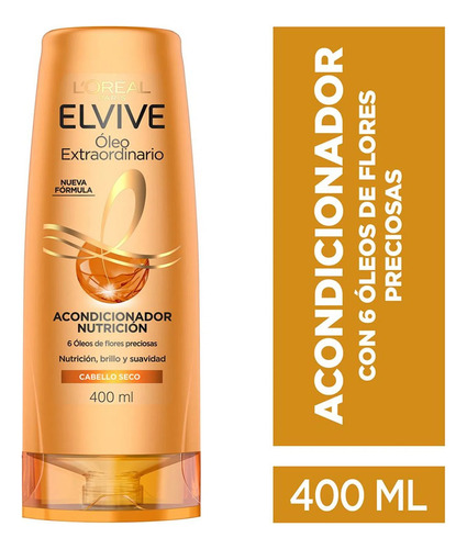 Elvive Acondiciónador Óleo Extraordinario Nutrición 400ml