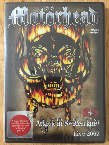 Dvd Motörhead Attack In Switzerland Live 2002 1ª Edição Novo