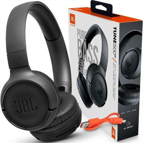 Audífonos Inalámbricos Jbl Tune 500 Bluetooth + Micrófono Hd