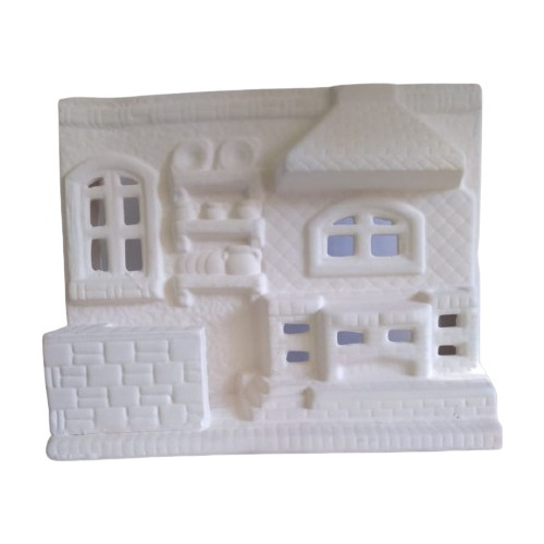 1 Figura, Fachadas De Casitas Para Pintar , De Ceramica