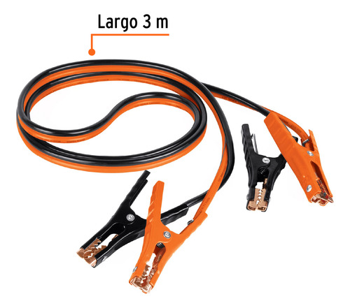 Cables Pasa Corriente 3m 225 A 8 Awg Con Funda Truper