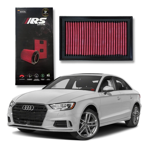 Filtro Ar Esportivo Inbox Rs Audi A3 Ambition 2.0 Tfsi 2017