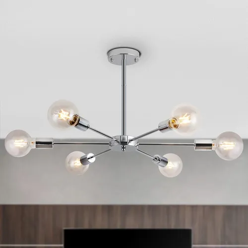 Lámpara De Araña Sputnik Moderna 6 Luces, Luz De Tech...