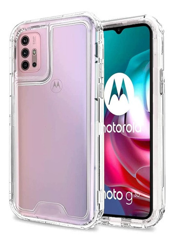 Funda Para Moto Uso Rudo Esquinas Alto Impacto Transparente Nombre Del Diseño G31 Color Transparente