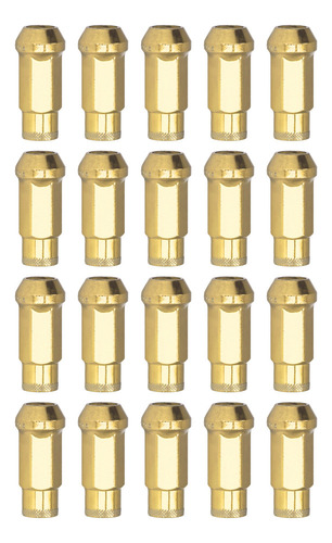 Chave De Roda Com Porcas Douradas, 20 Unidades, M12 X 1,5,