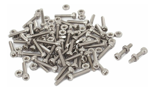 Tornillos M2x10mm Tapa Hexagonal 10 Piezas Tuerca