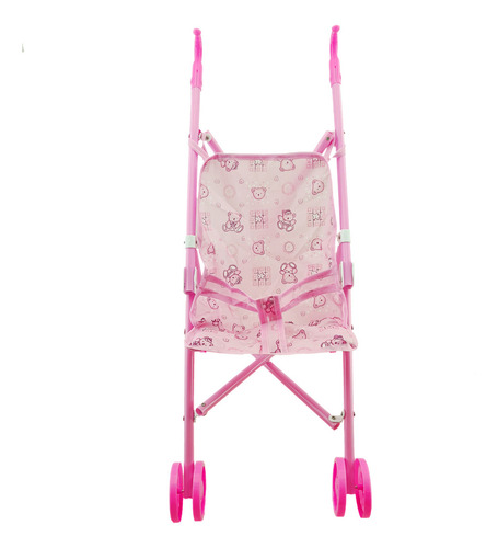 Carrito De Bebe Juguete Muñeca Cochecito Bebote Infantil Color Rosa