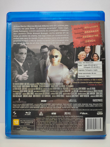 Bluray Sete Dias Com Marilyn Fime Original Dublado (Usado)