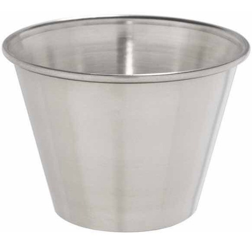 Vasos Envases Taza Acero Inox Para Servir Salsas  6 Und