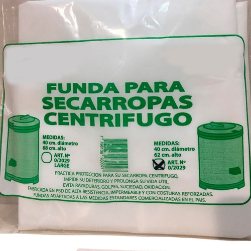 Imagen 3 de 3 de Funda Para Secarropas Kohinoor Calidad Premium 2 Medidas